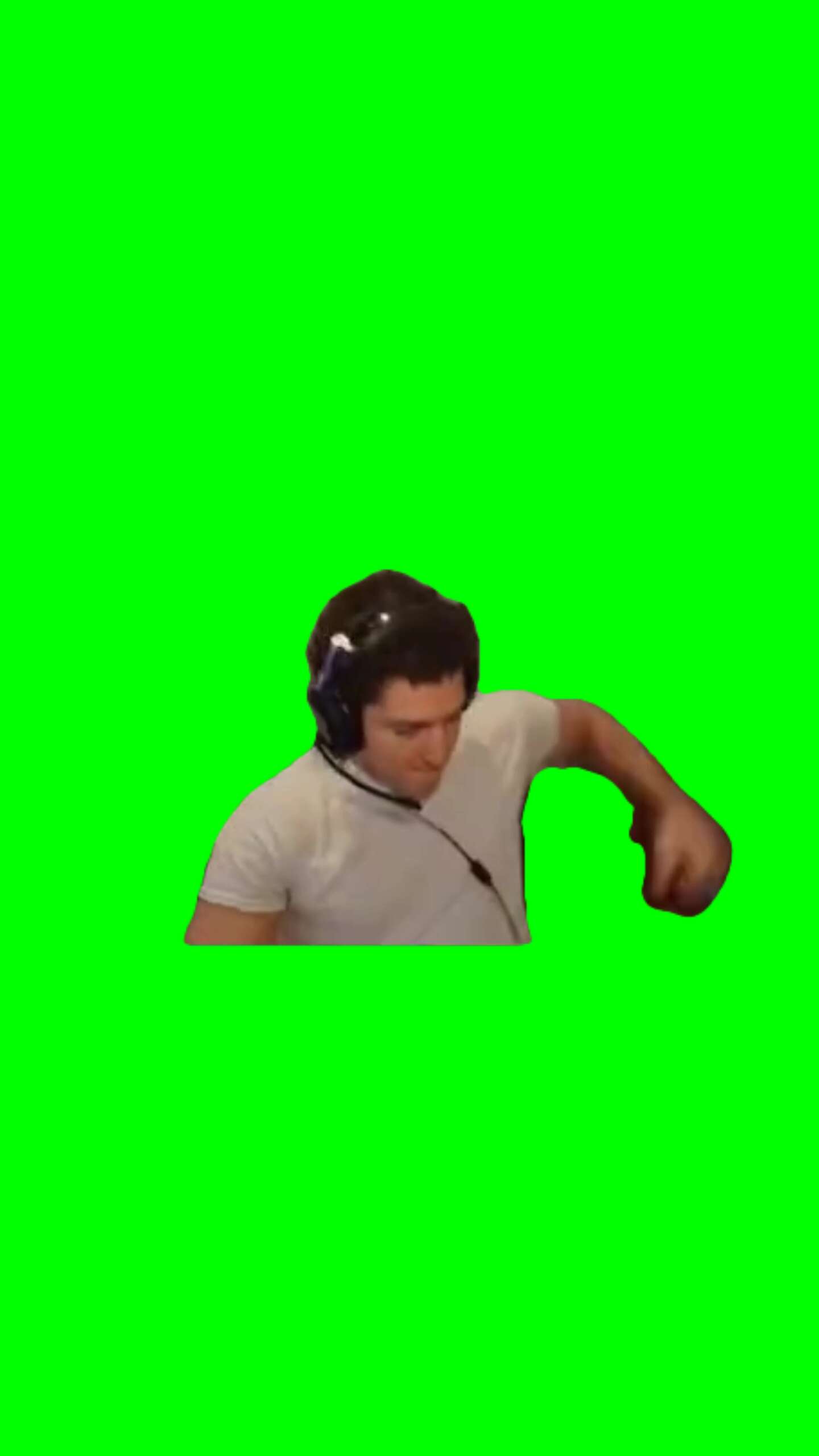 Dude crashout Green Screen Meme