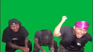 Duke Dennis Kai Cenat and Fanum Laughing Green Screen