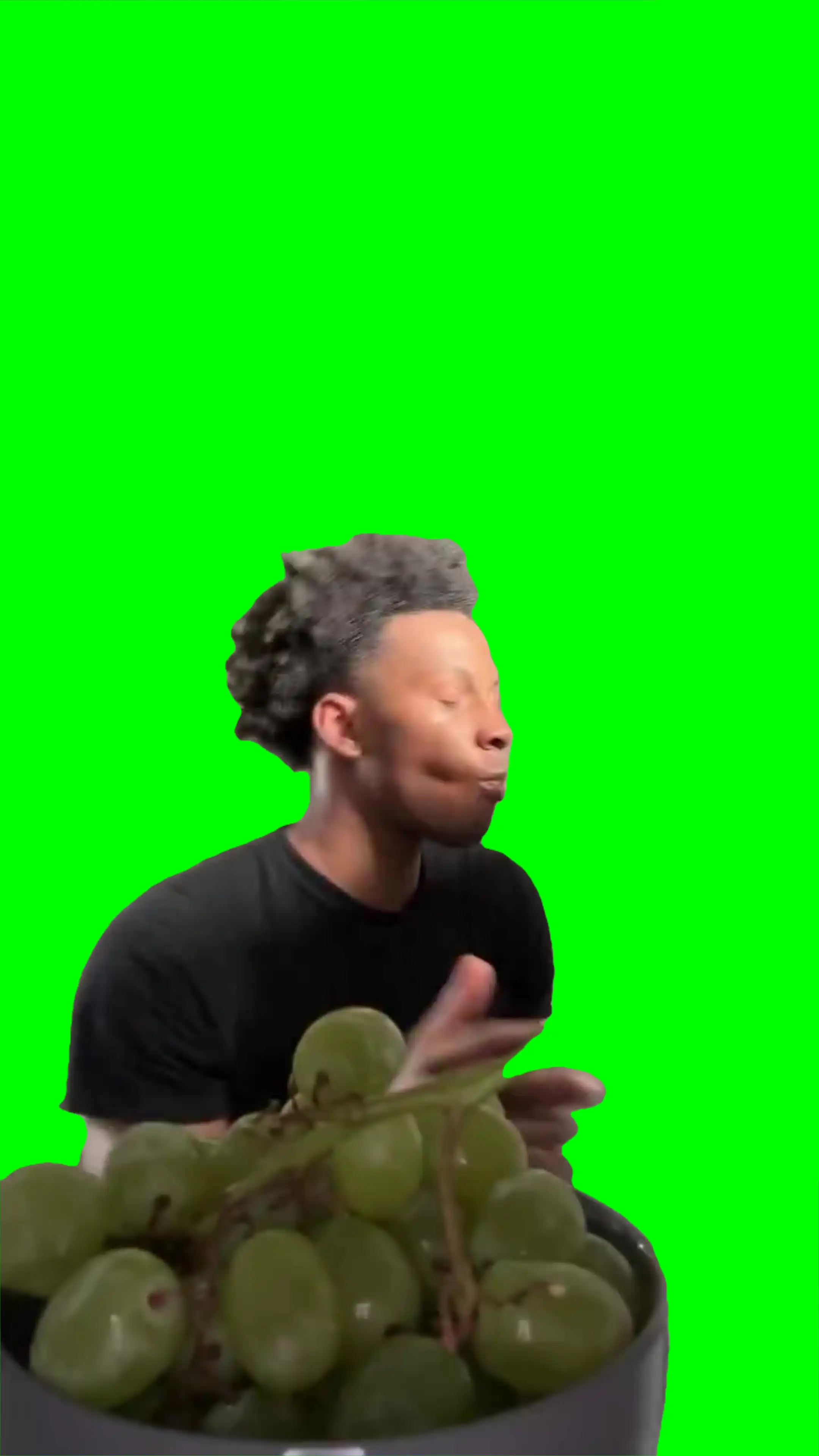Eating grapes meme green screen
