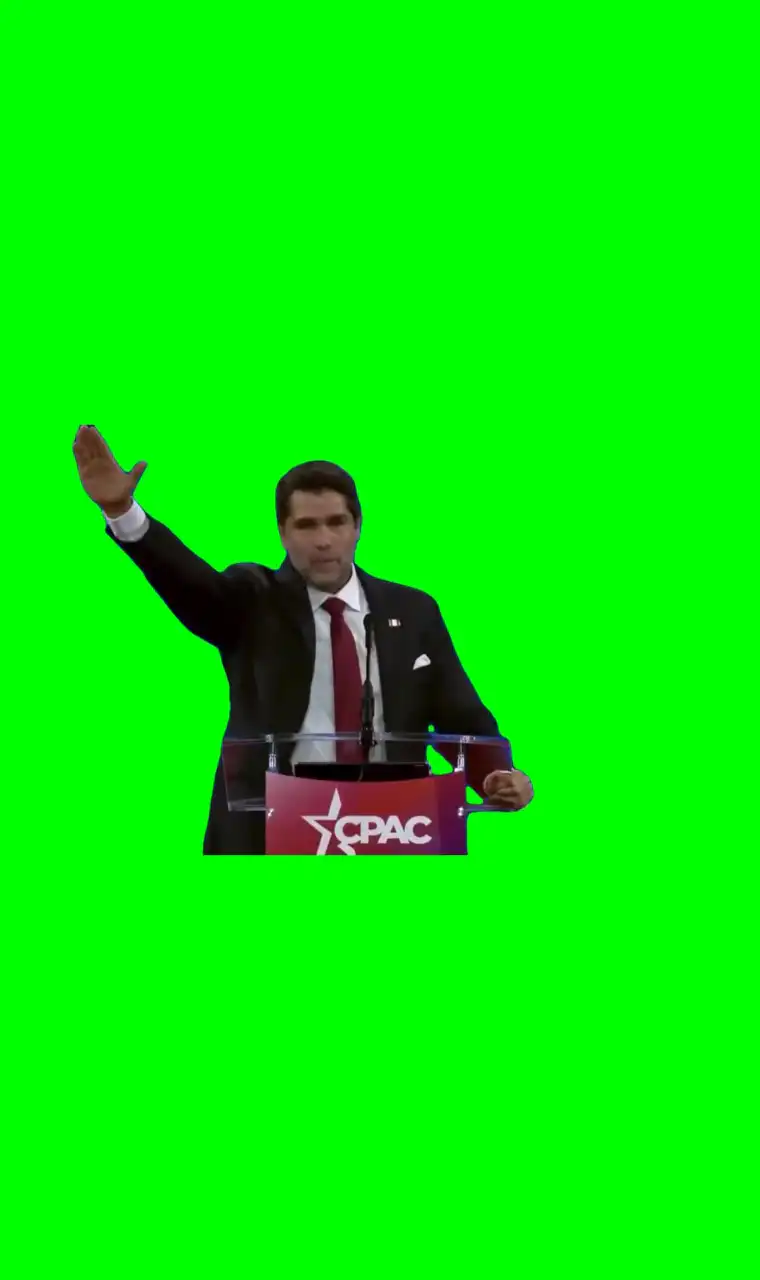 Eduardo does a salute Meme Green Screen