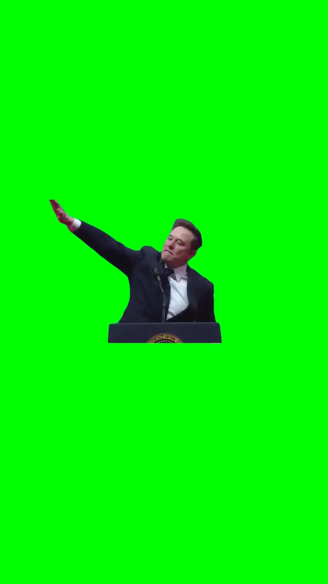 Elon Thank you salute Meme Green Screen
