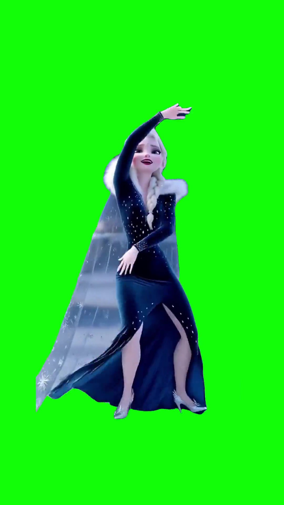 Elsa Talk the talk Dance Green Screen Meme