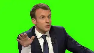 Emmanuel Macron Green Screen