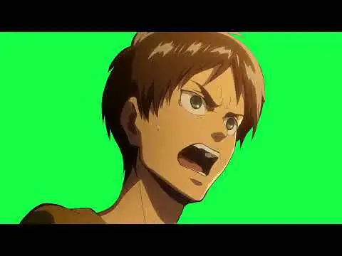 Eren Attack On Titan Anime Green Screen