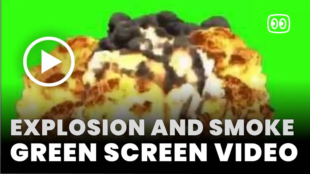 Explosion and Smoke Green Screen