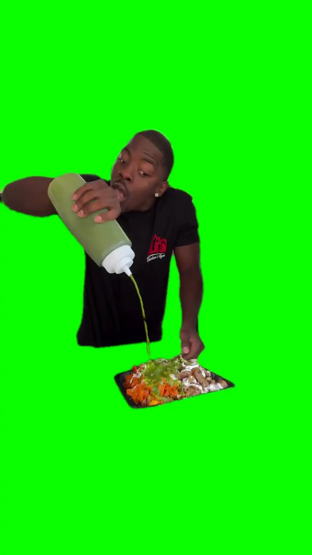 Extra Saucy Meme Green Screen