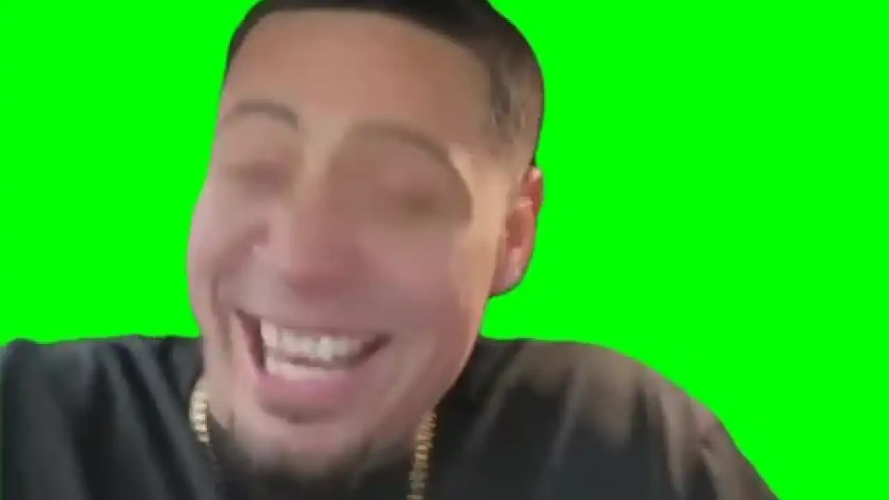 Extreme loud music meme green screen