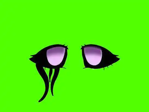 eyes green screen