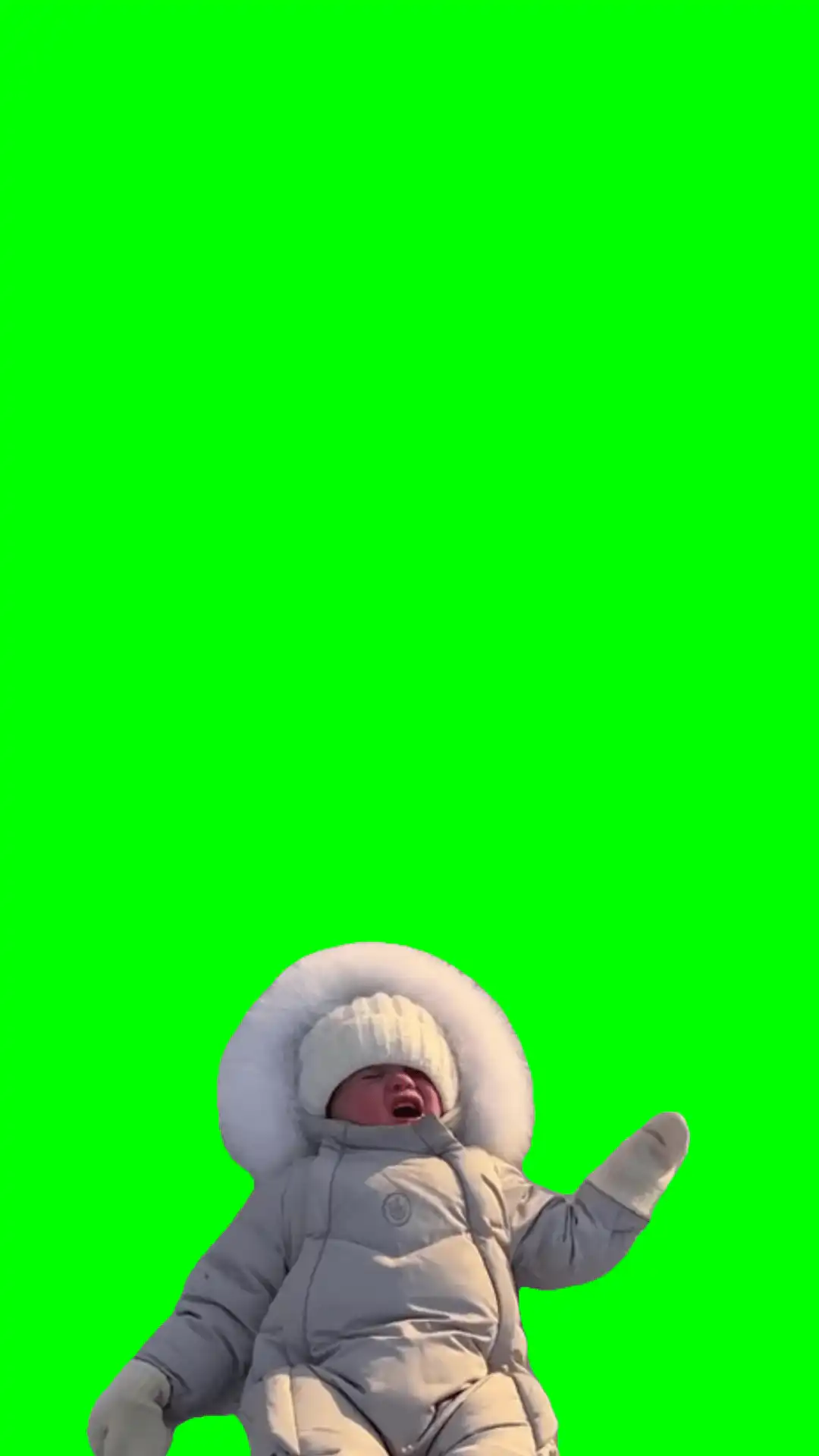 Fake crying Meme Green Screen