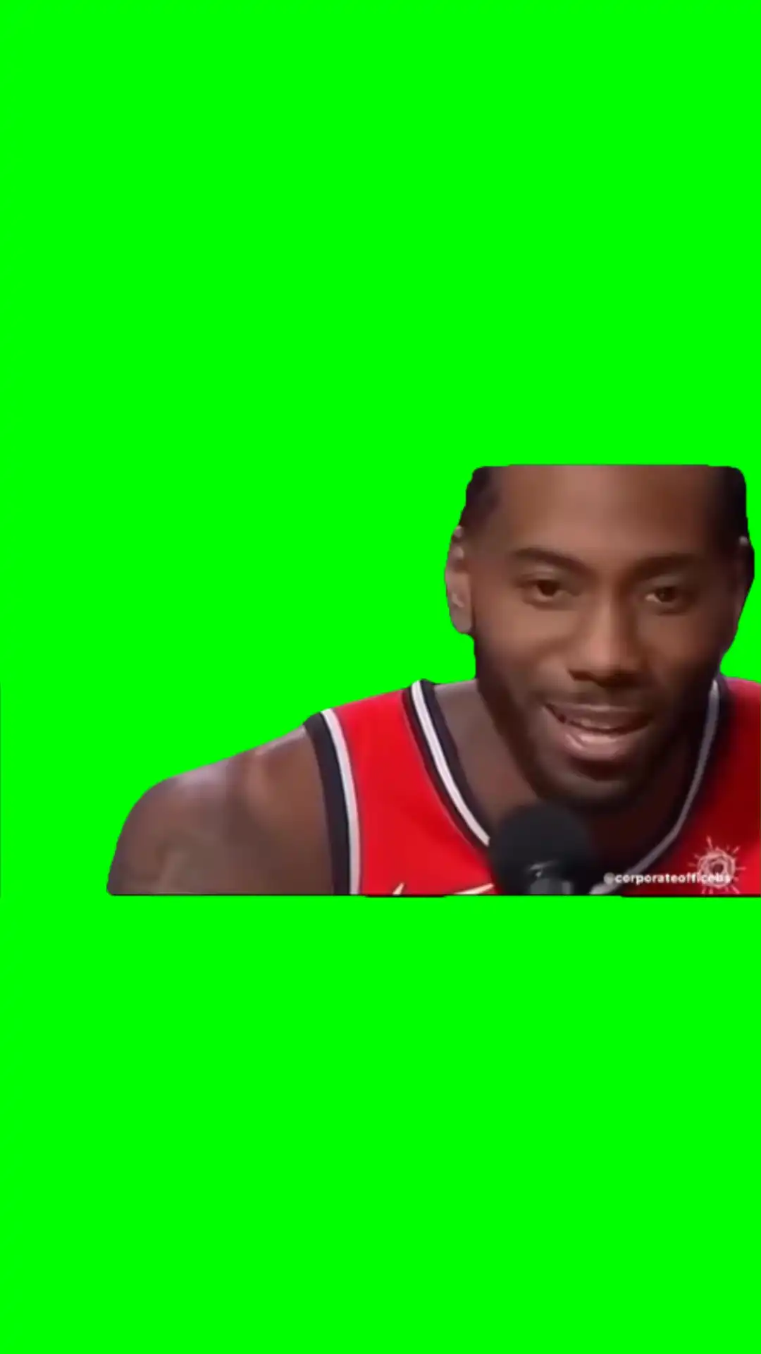 Fake laugh meme green screen