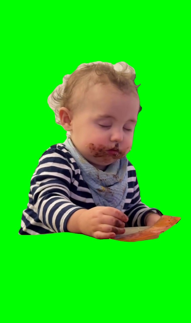 Falling asleep Meme Green Screen