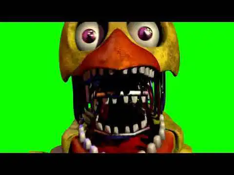 Five Nights at Freddy Chica JumpScare Green screen