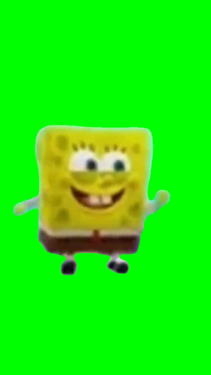 flip flap spongebob Green Screen