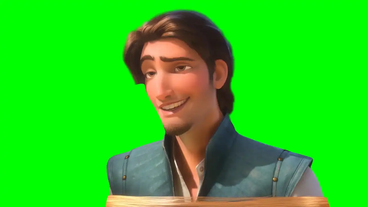 Flynn Rider Saying Hi Rizz Green Screen