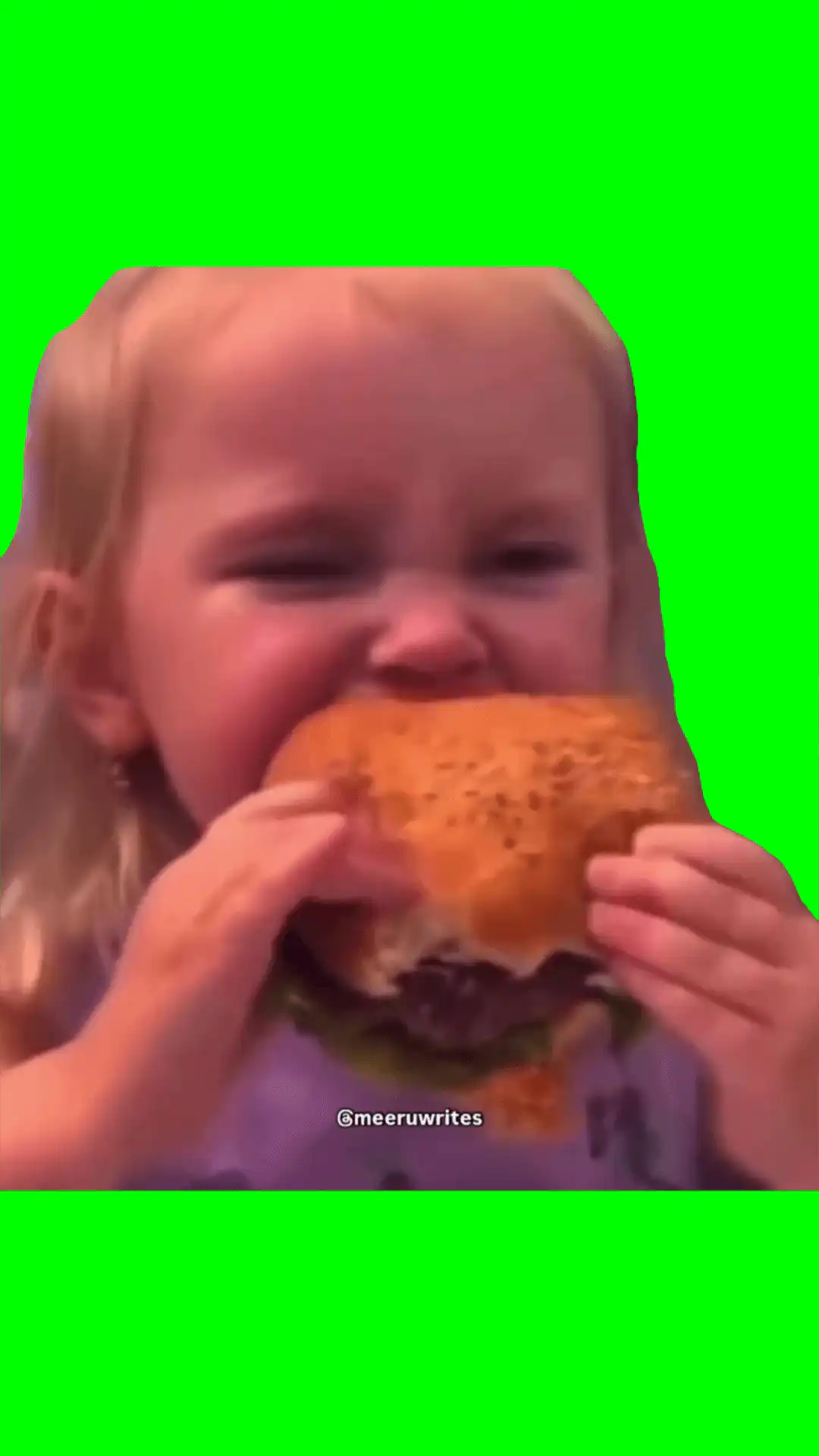 Food so good meme green screen