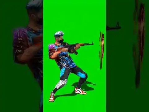 Free fire AK-47 green screen
