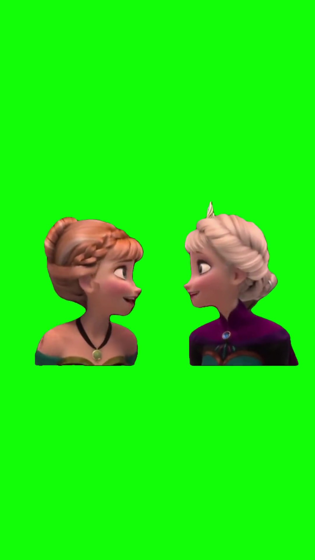 Frozen Cholocalte laugh Green Screen Meme