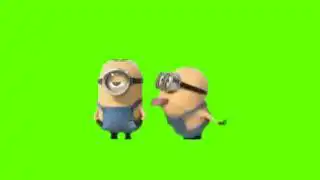 Funny Minions Laughing Green Screen
