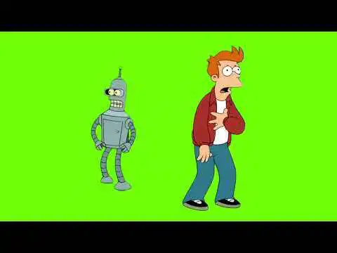 Futurama Lets go get drunk Green screen