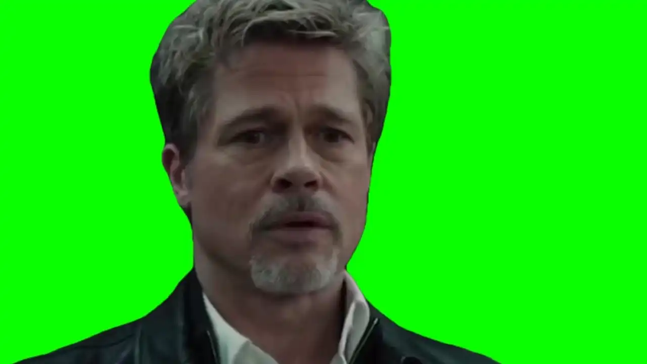 George flips off brad green screen