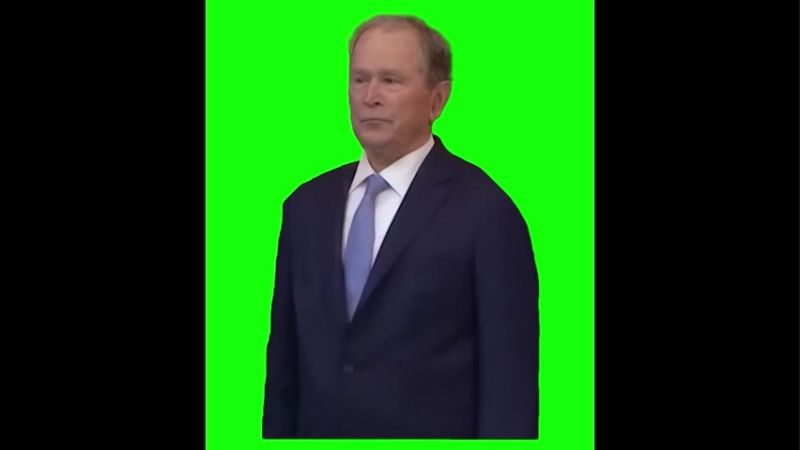George W. Bush Smiling Green Screen Memes