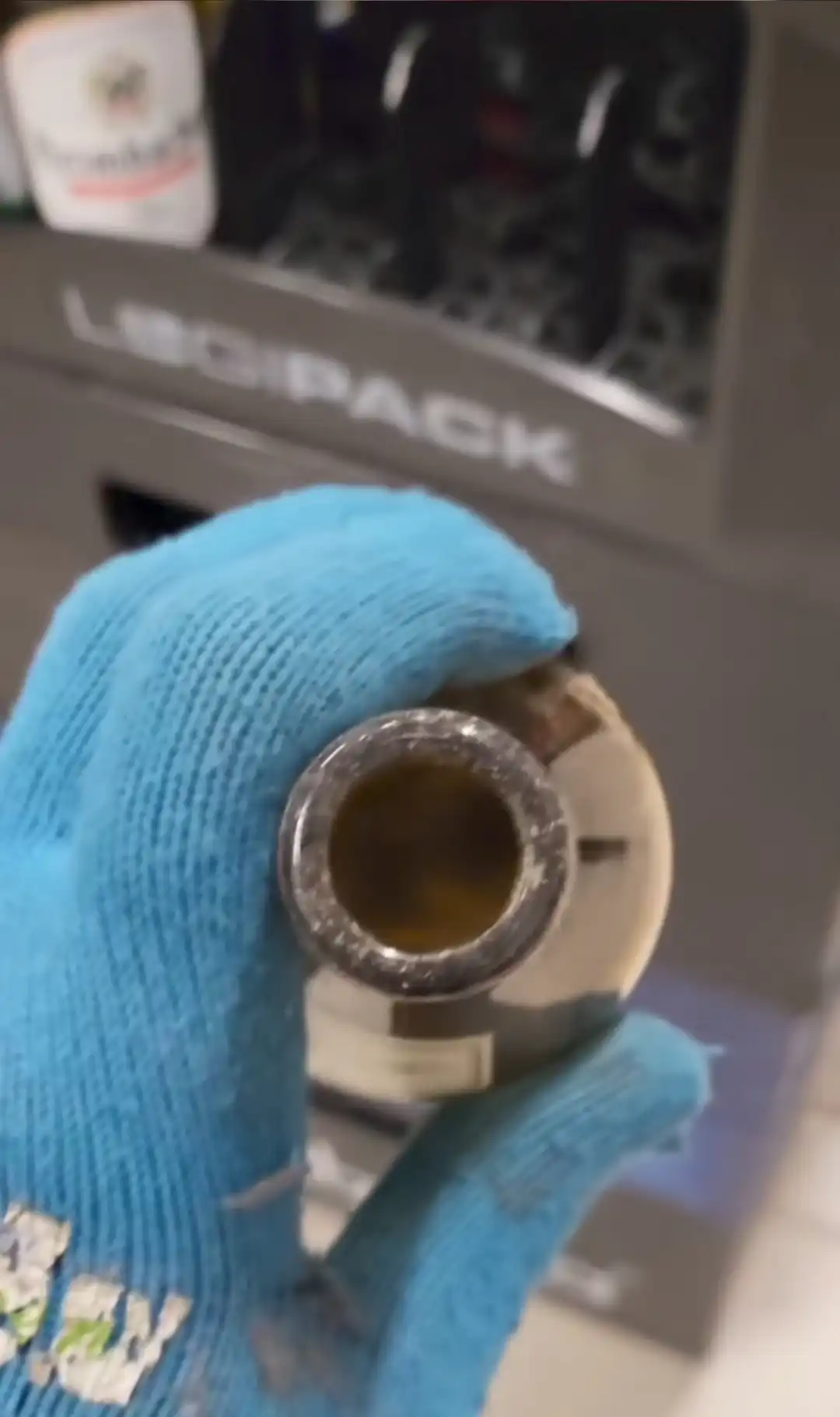 German Guy screams coughs and almost pukes because of an old bottle that stinks