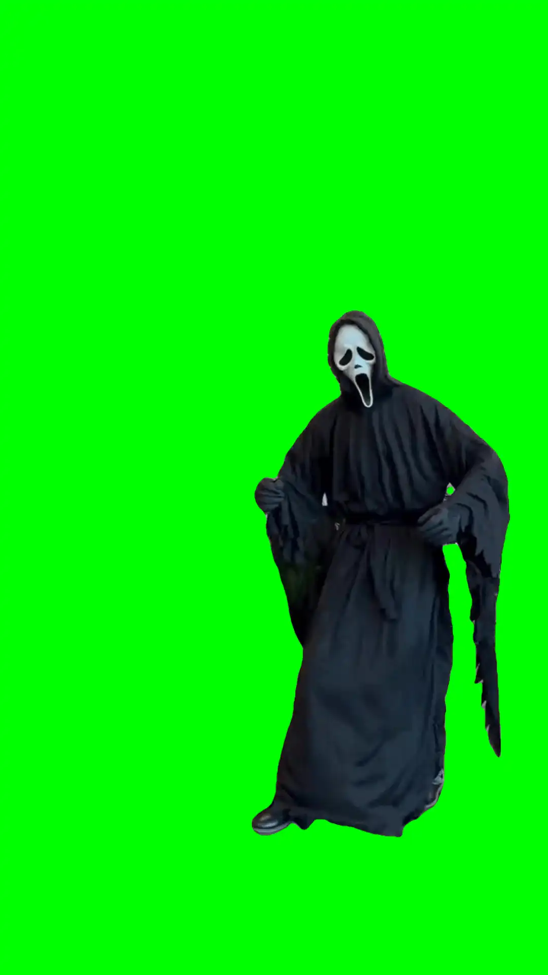 Ghost face dancing meme green screen