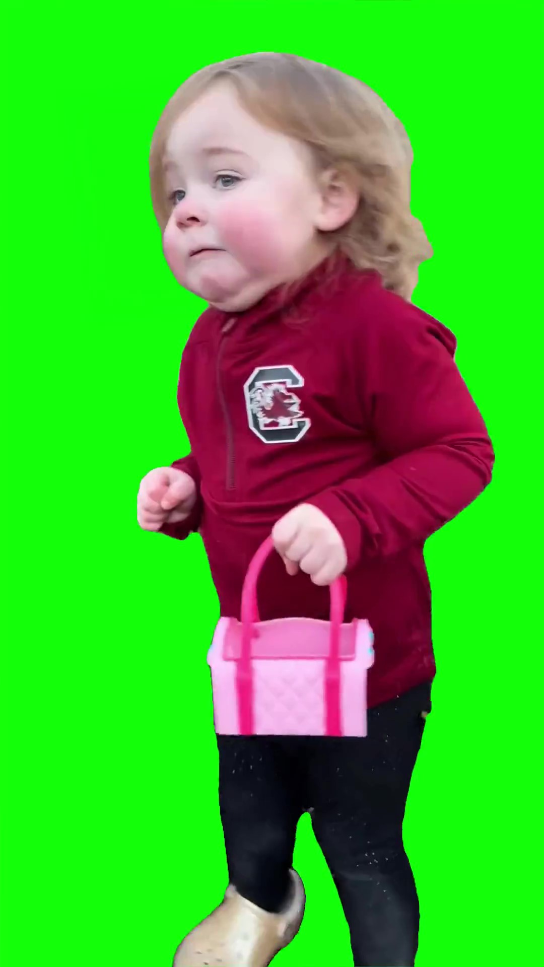 Girl acting natural Green Screen Meme