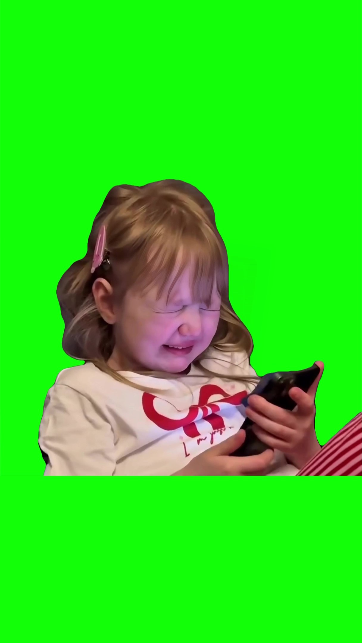 Girl crying Green Screen