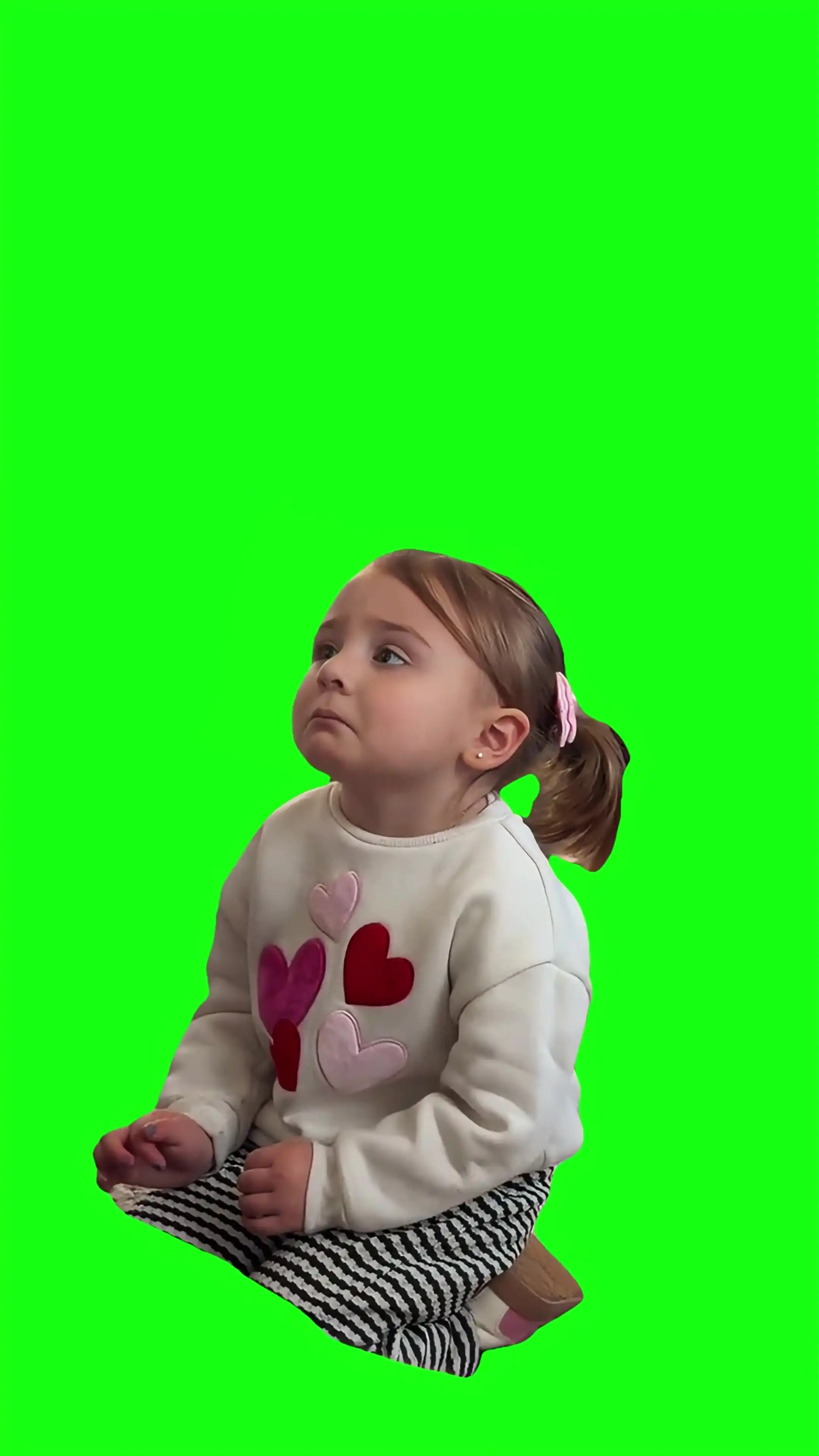 Girl pouty lip Green Screen Meme