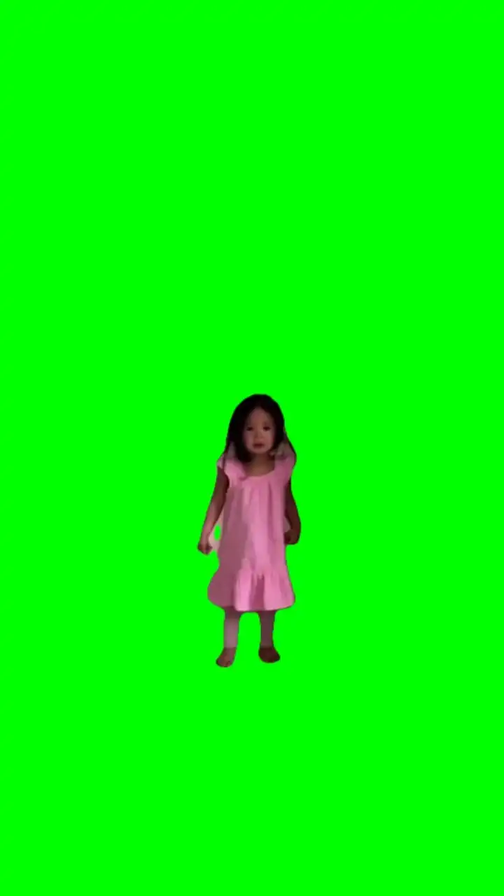 Girl saying no meme green screen