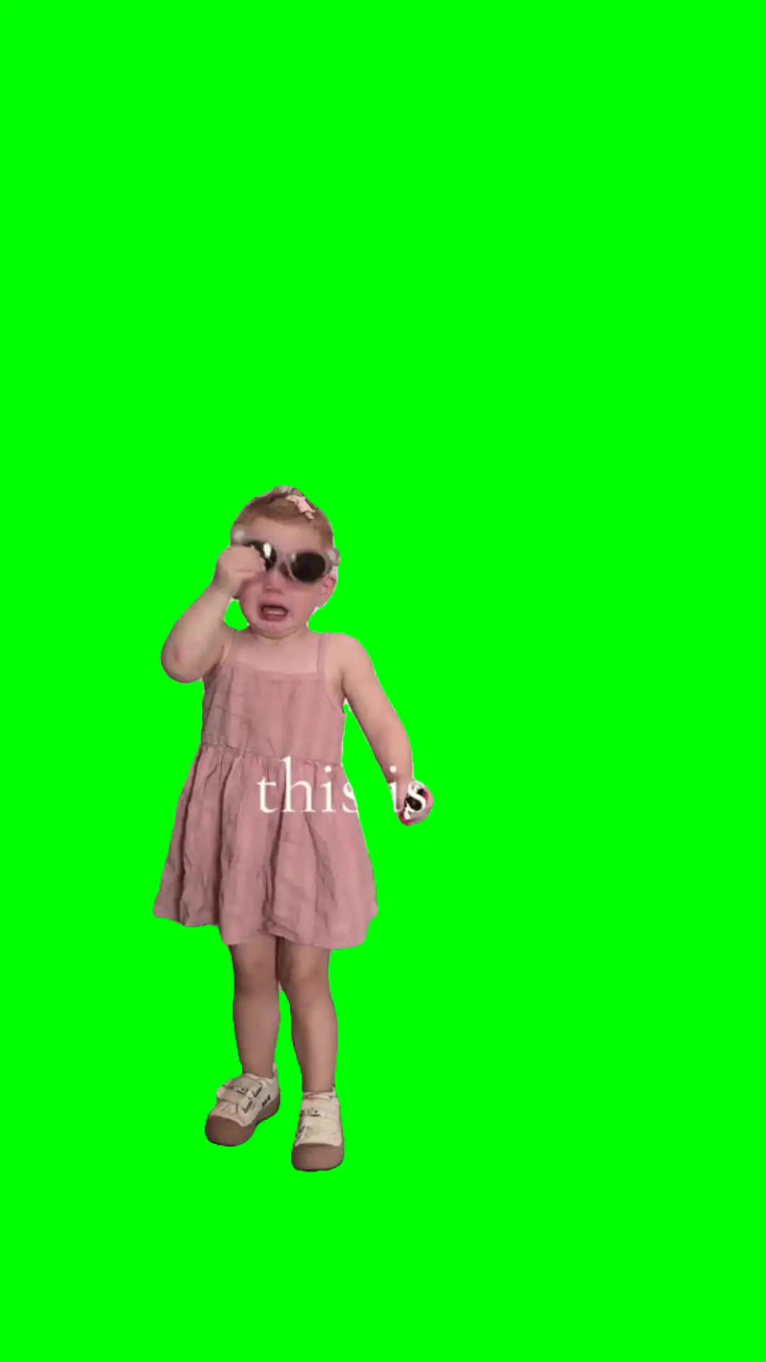 girl throwing tantrum meme green screen