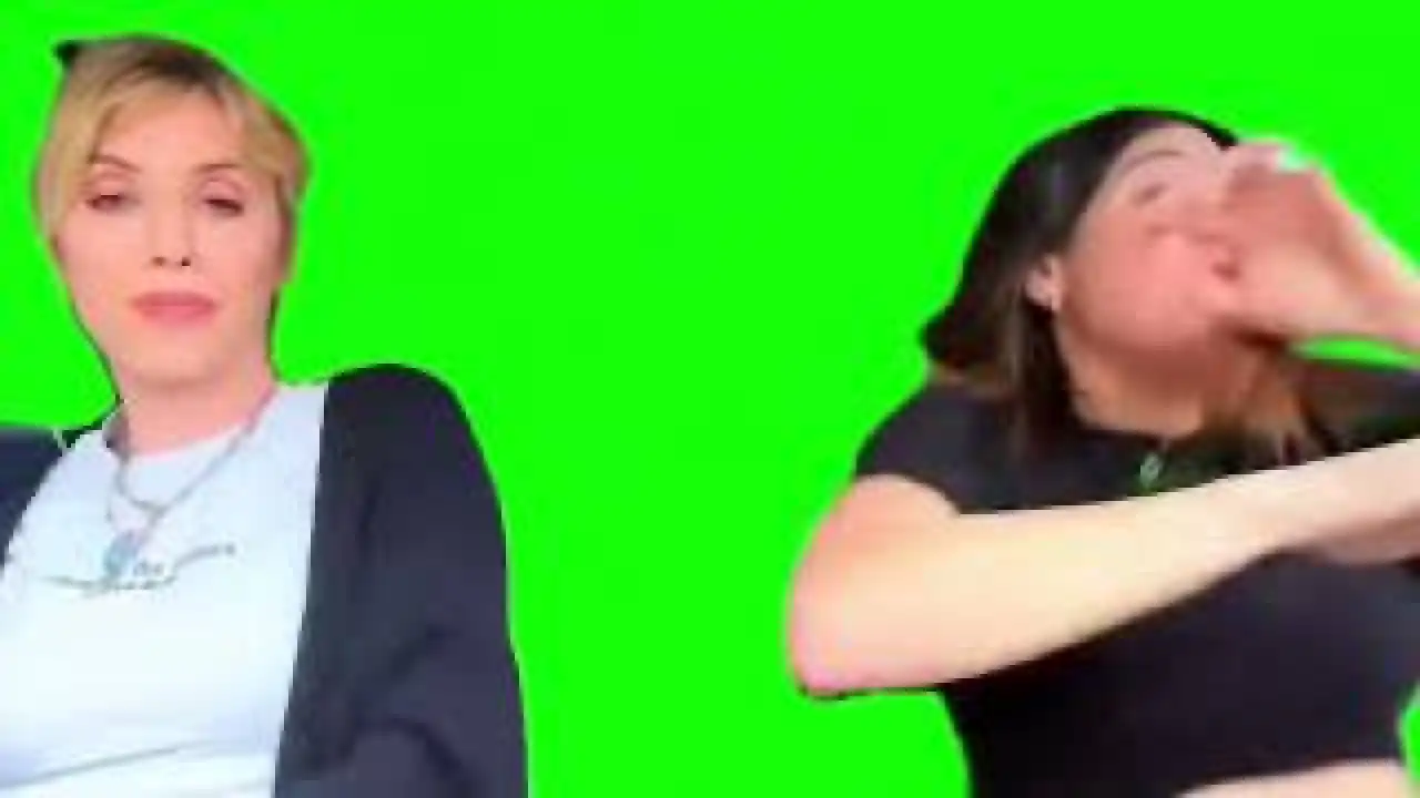 girlfriend signs Green Screen