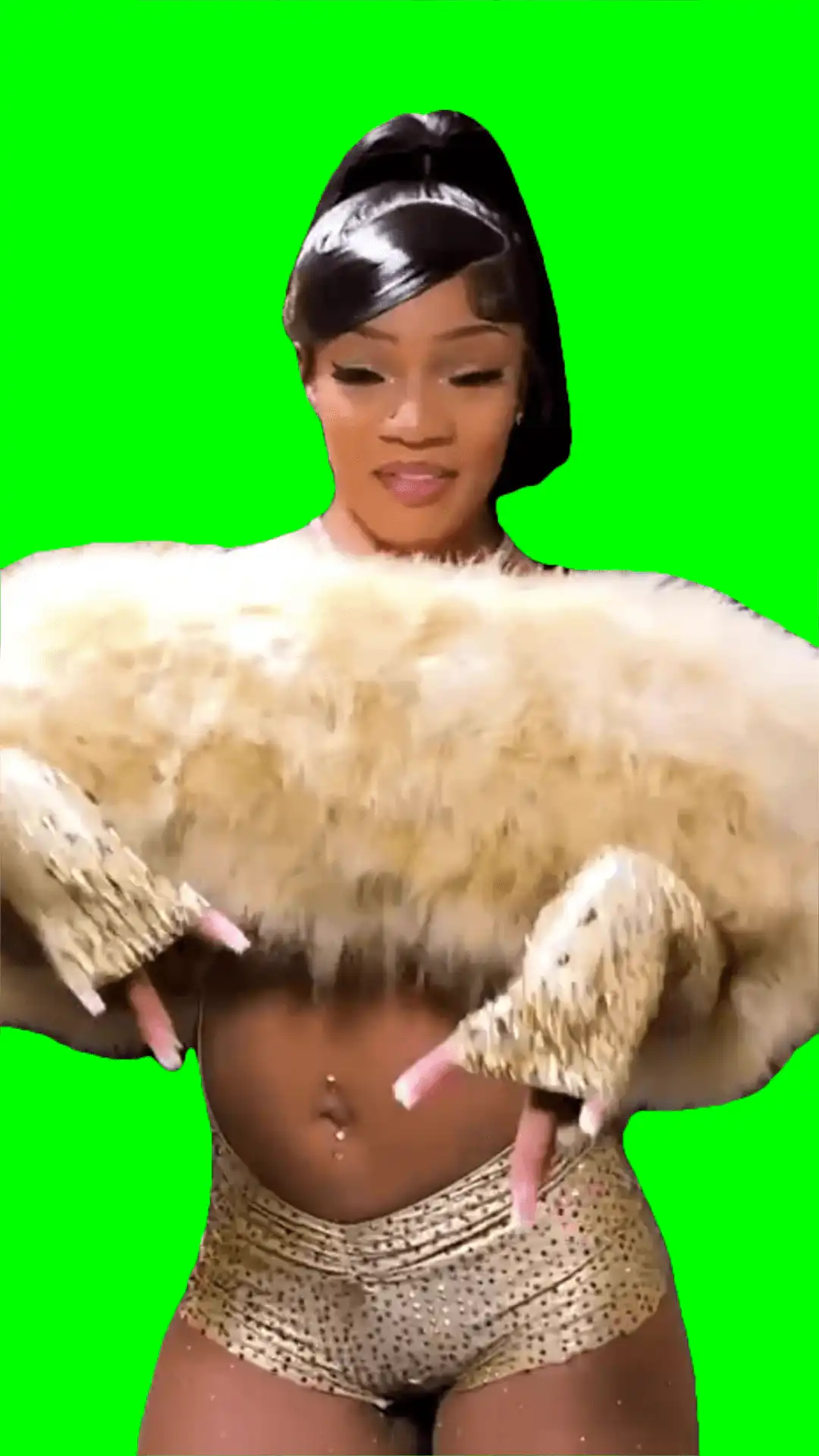 Glorilla n T-Pain Eugh Eugh Meme green screen