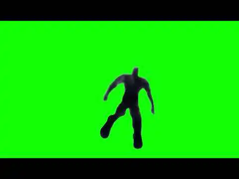 God of War Kratos Falling From a Cliff Green Screen