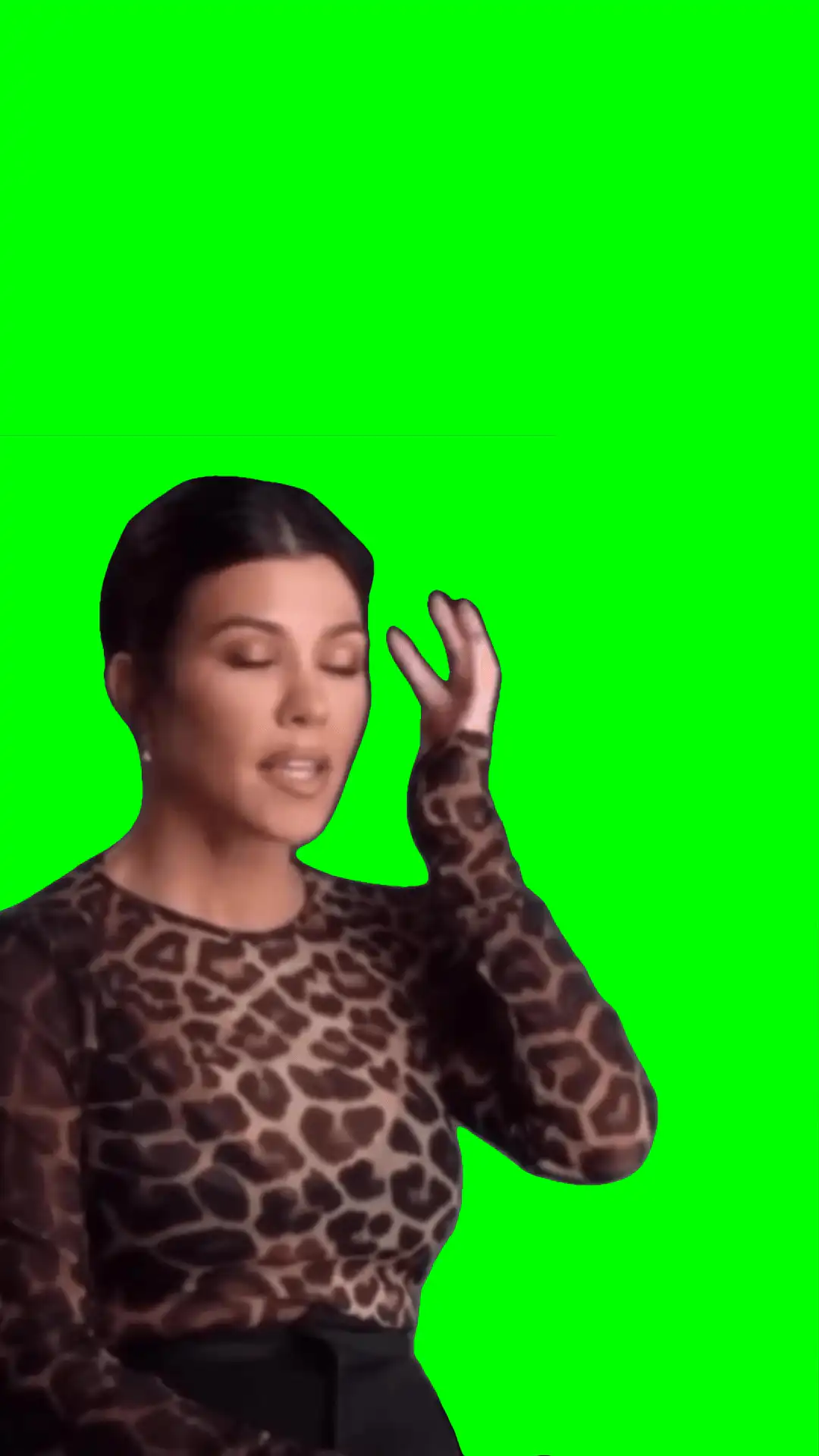 Gonna try not to cry meme green screen