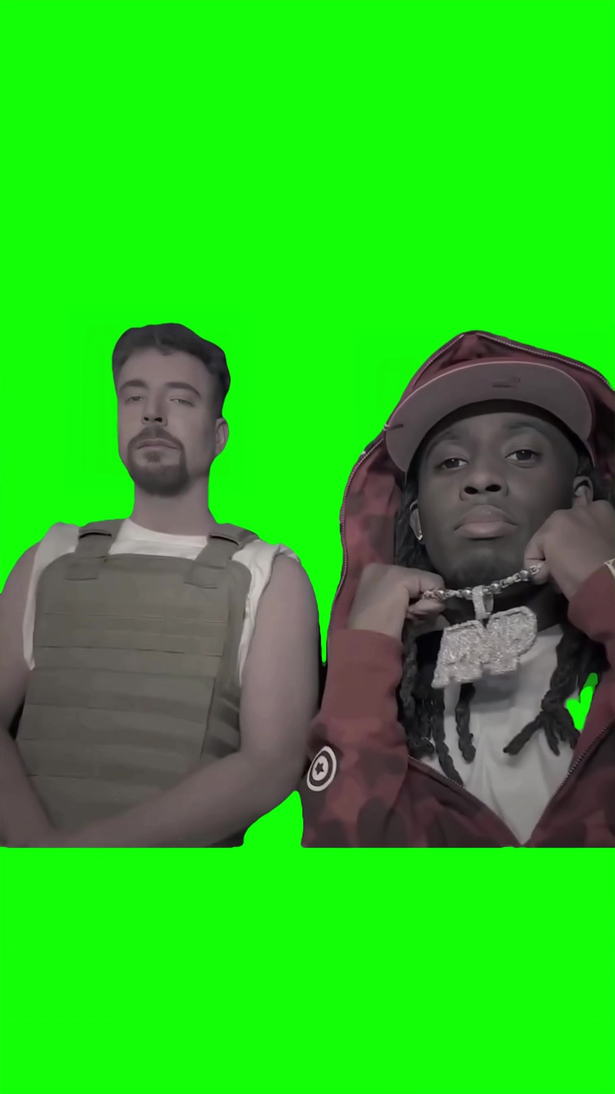 Good Mr beast and Kai Meme Green Screen