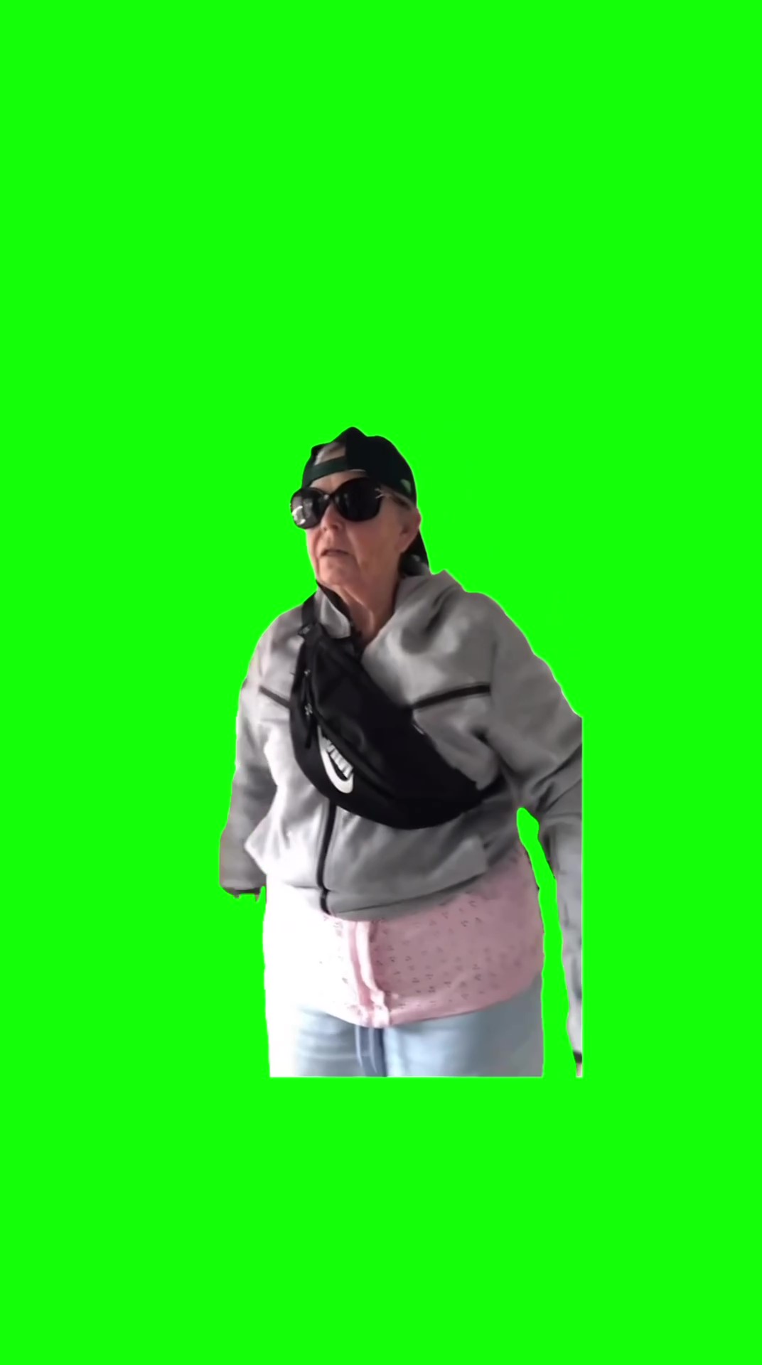 Grandma dancing meme green screen