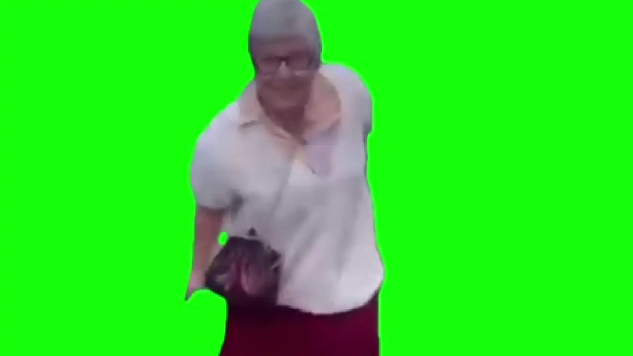 Grandma Dancing Meme GreenScreen