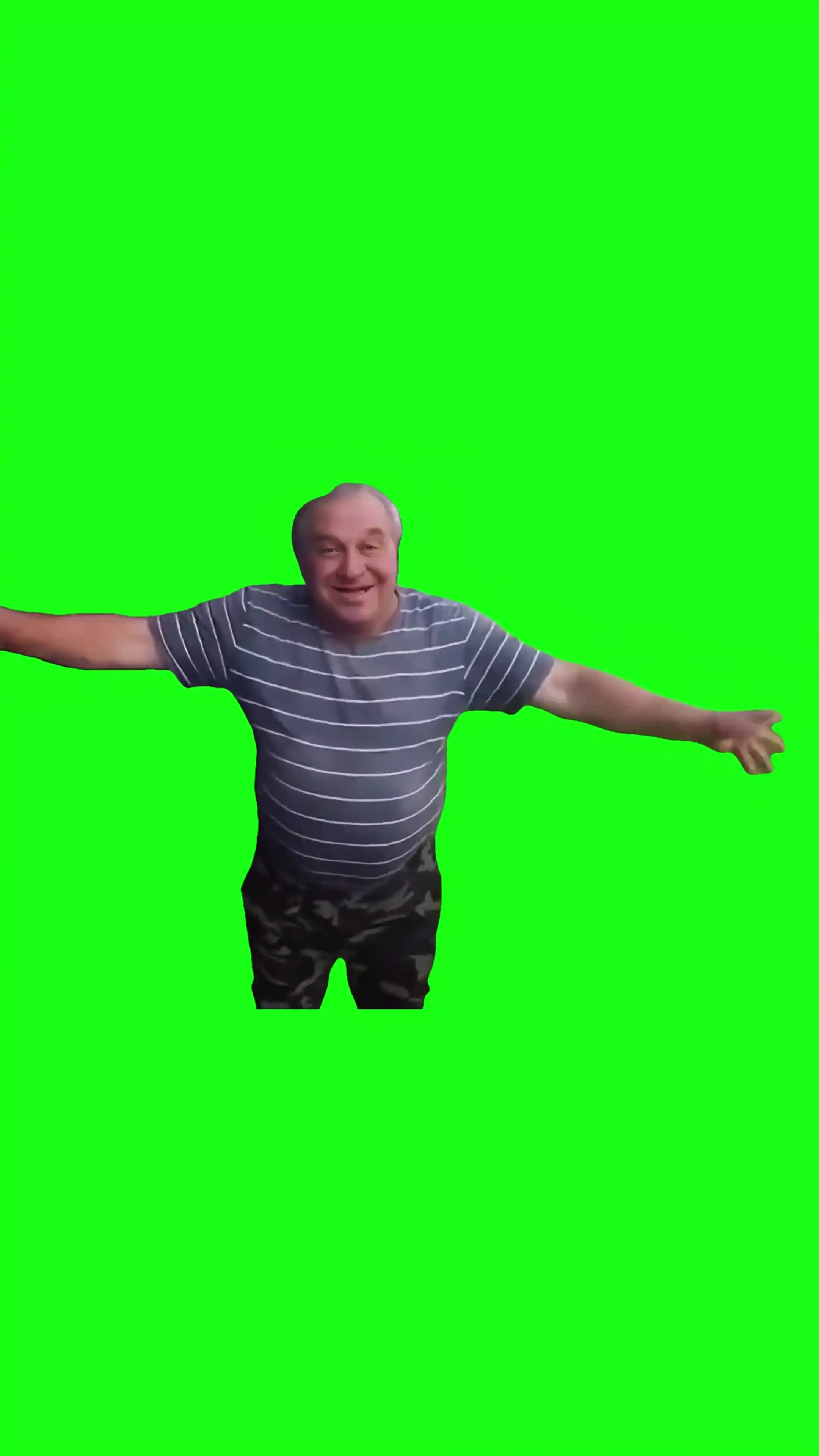 Grandpa shoulder dance Green Screen Meme