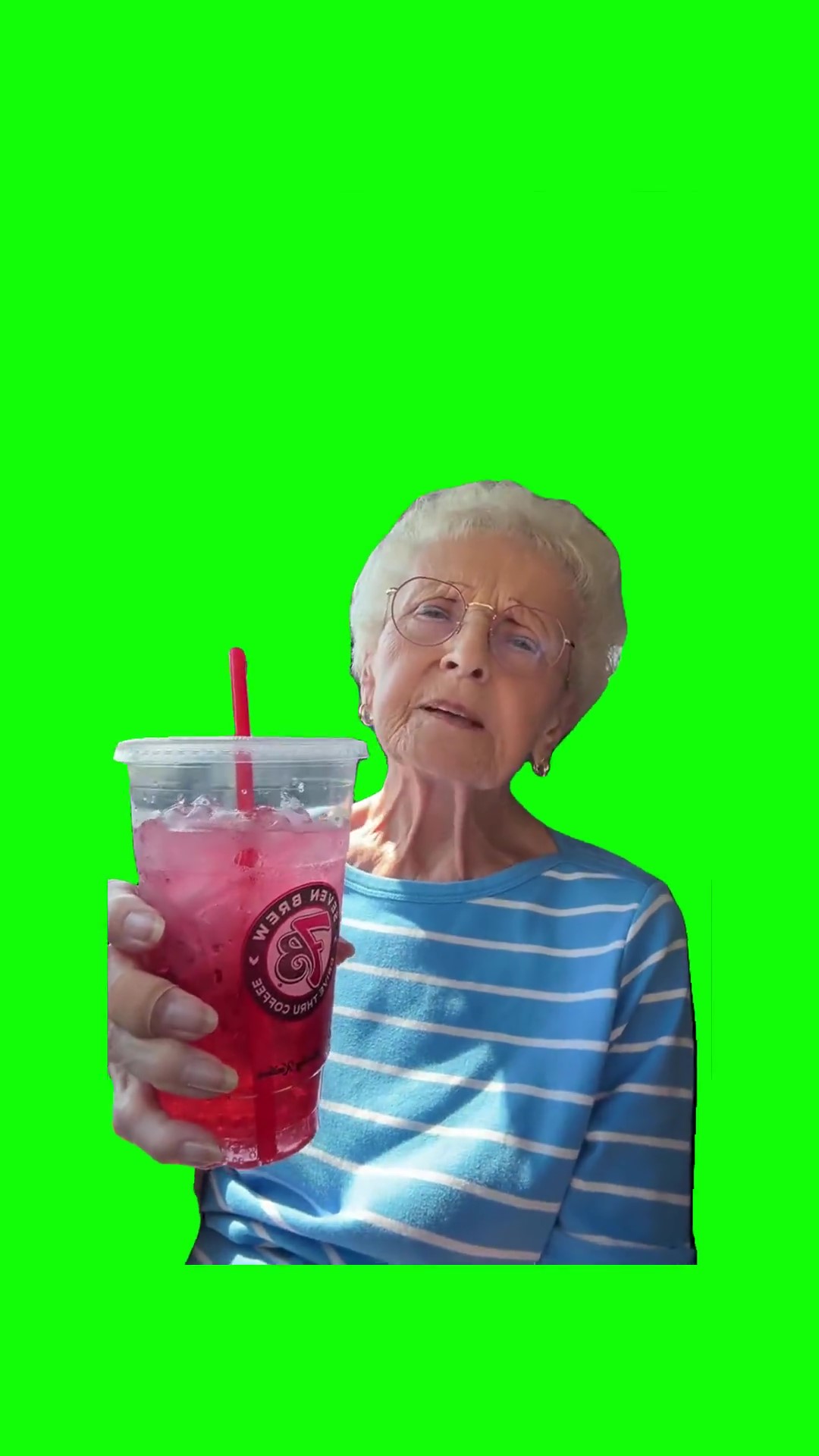 Granny Singing Green Screen Meme