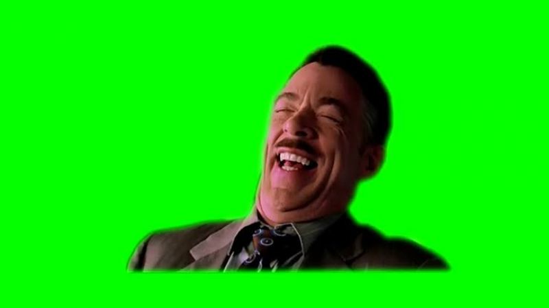 green screen laughing video