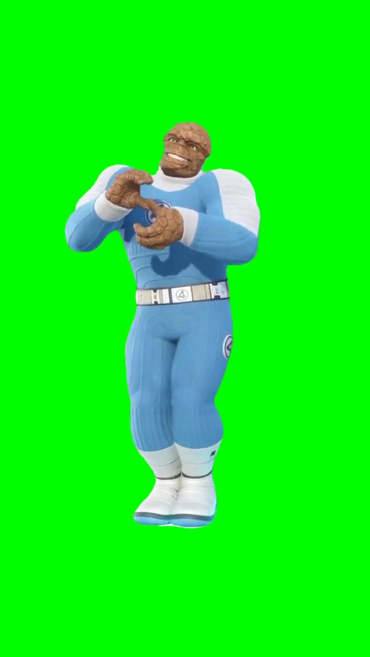 Grimm Emote Fantastic Four Marvel Meme Green Screen