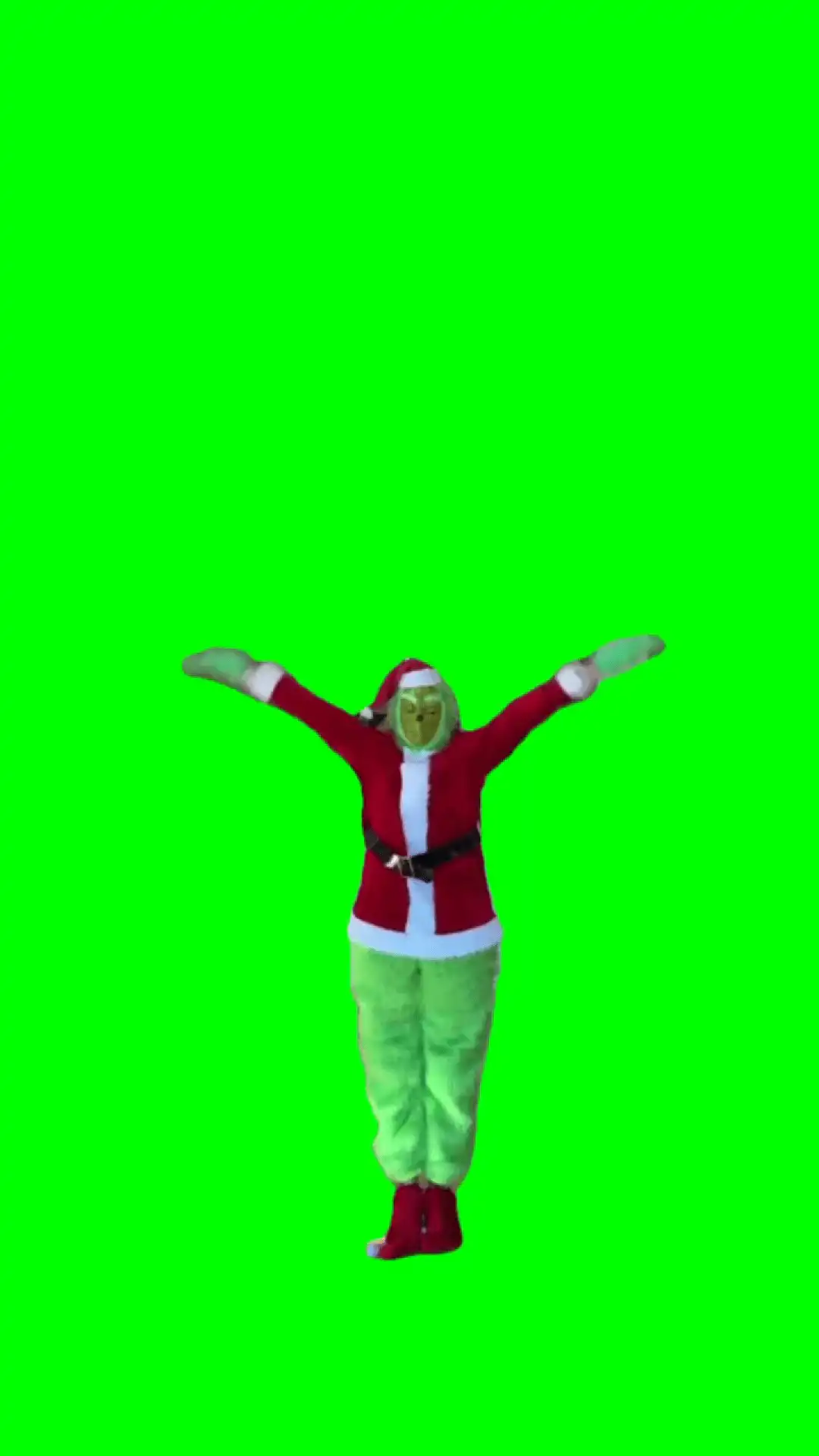 Grinch dance green screen