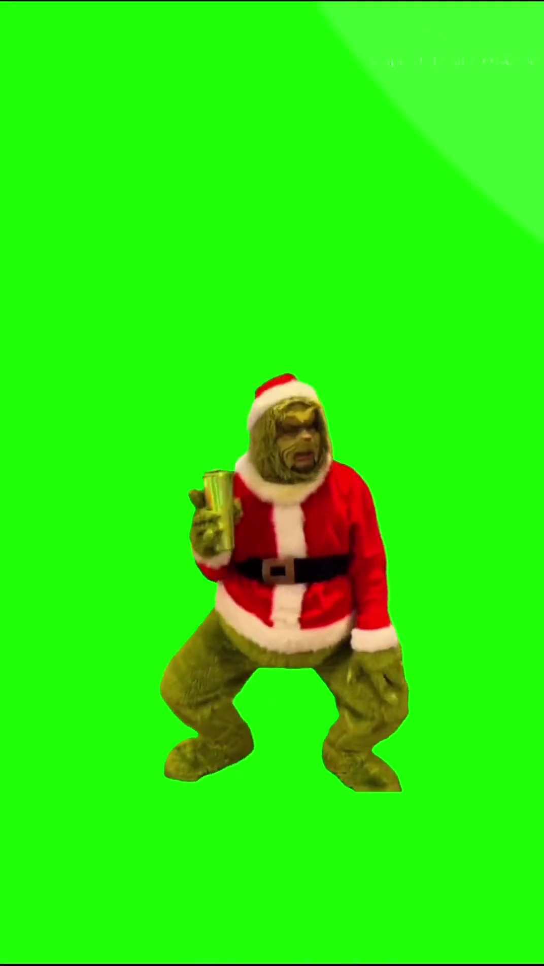 Grinch getting down Green Screen Meme