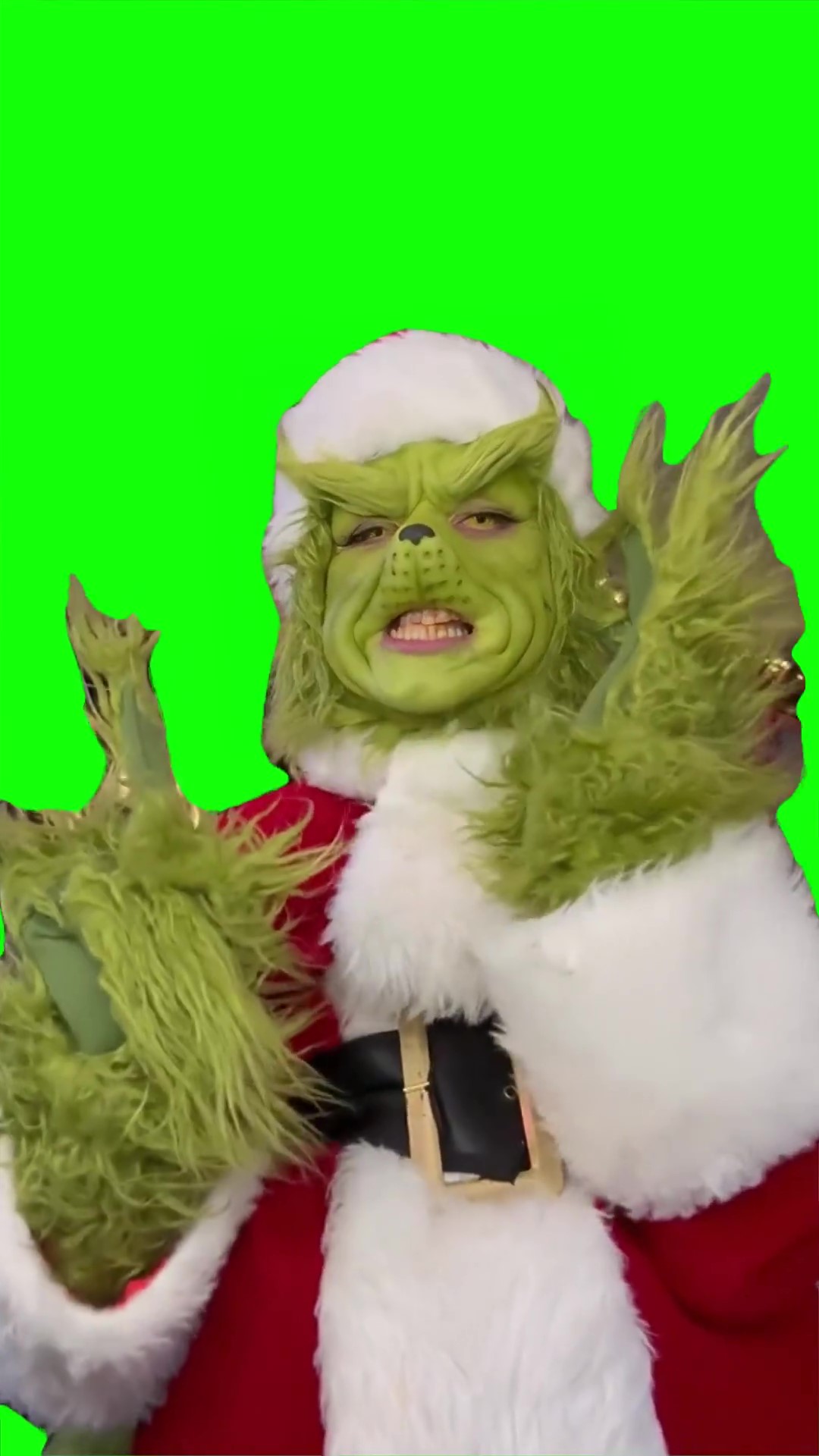 Grinch its time Green Screen Meme