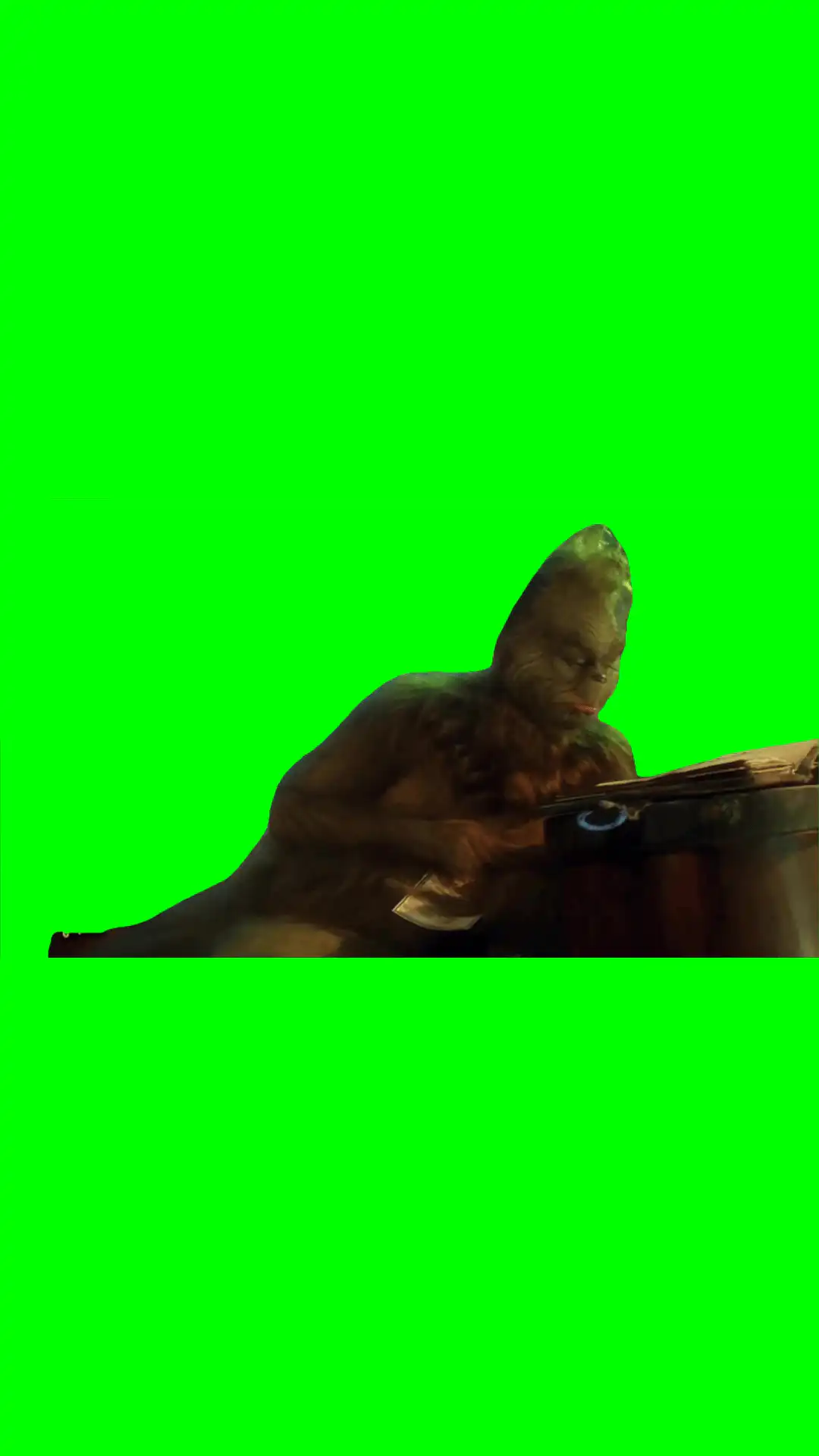 Grinch Schedule Meme green screen