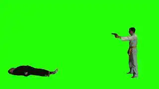 Gun To A Karate Fight Green Screen
