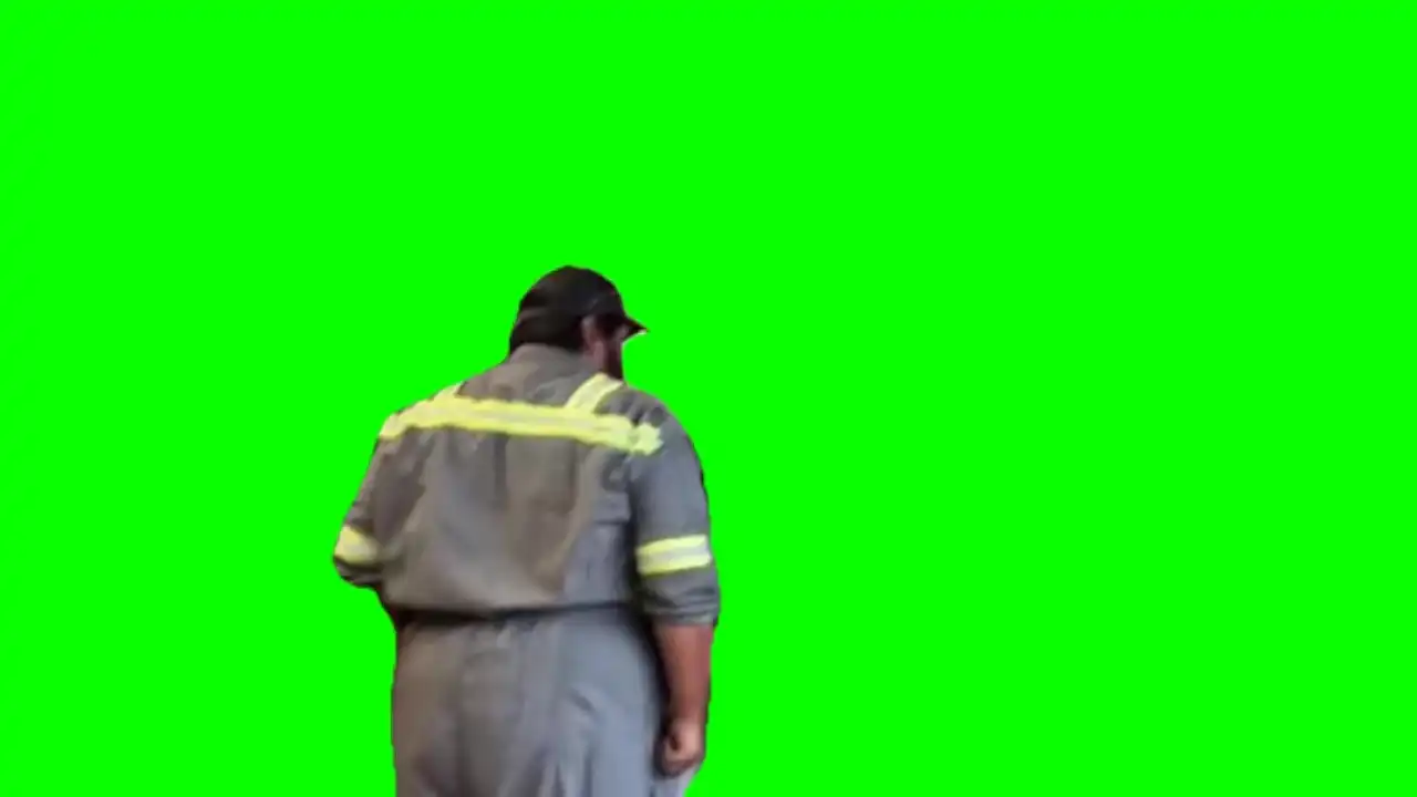 Guy dancing to goodies meme green screen