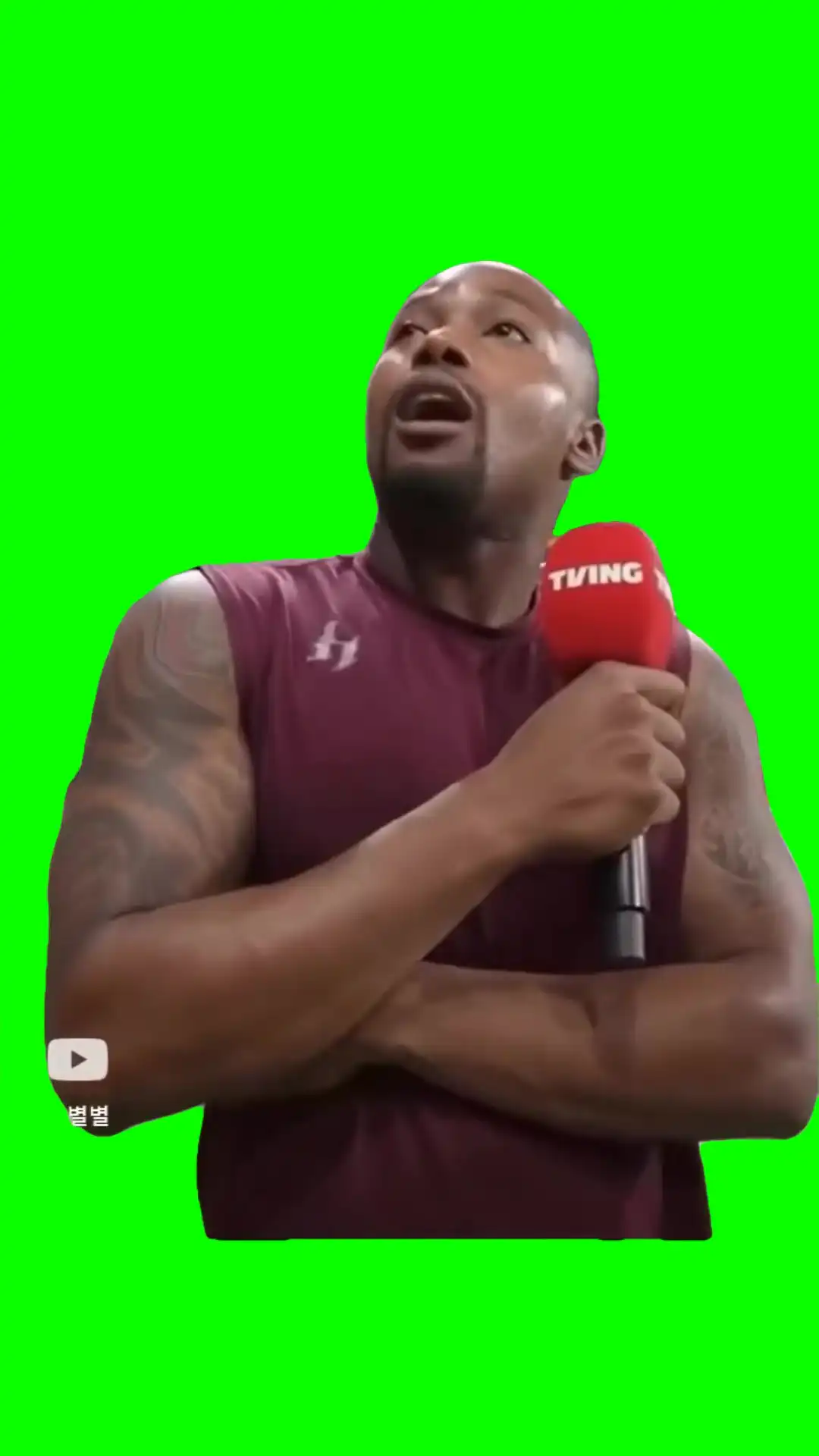 Guy doing pikki pikki dance green screen